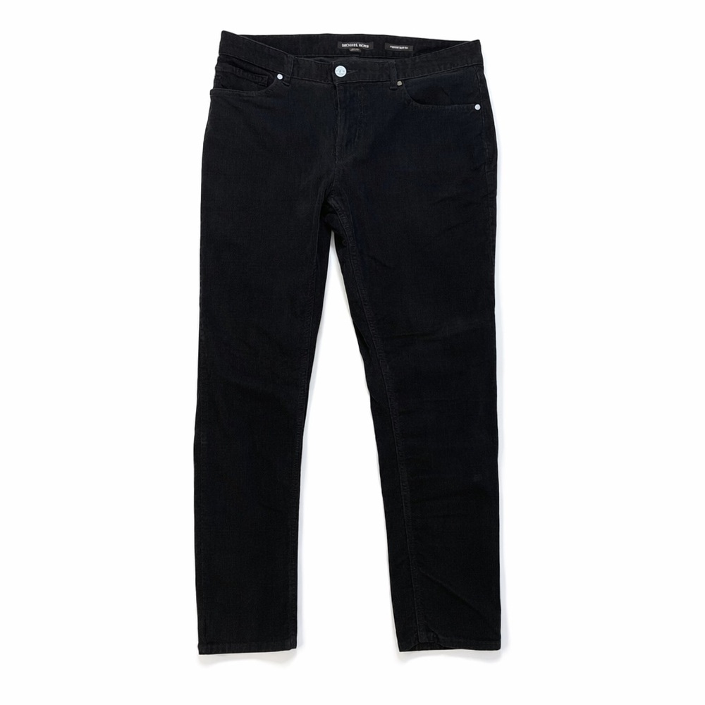 Michael Kors Black Corduroy Pants - Parker Slim Fit 32/30